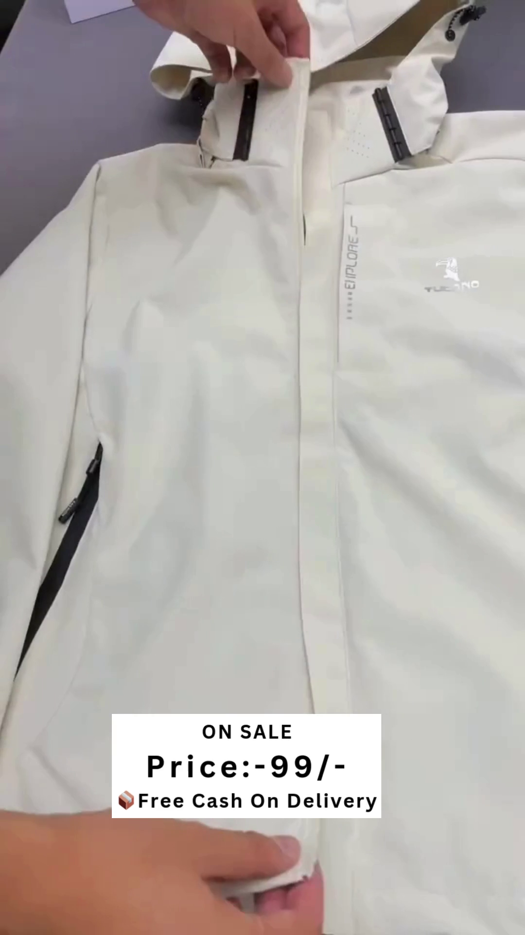 Men Hooded Tailored Jacket