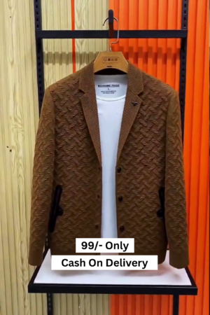 Men's Casual Patterned Sweater Jacket