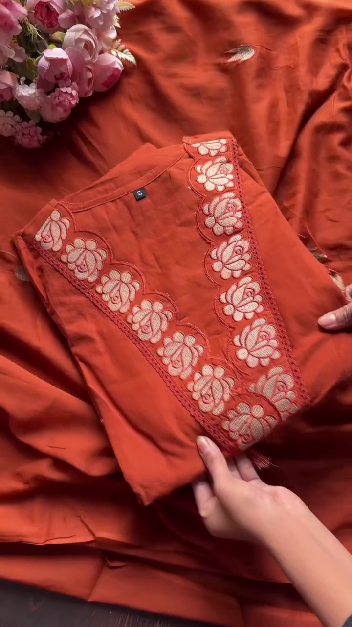 Women Ethnic Motifs Printed Kurta with Trousers & Dupatta - Image 15