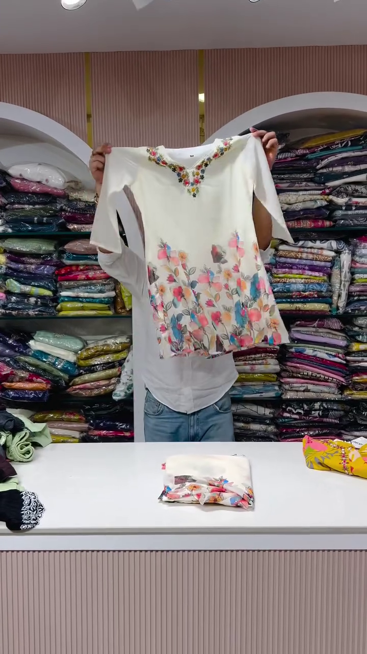 Women Floral Embroidered Kurta with Palazzos & Dupatta - Image 2