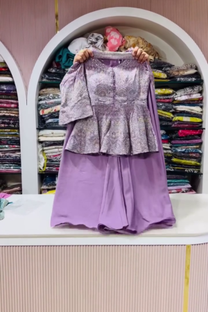 Floral Printed V-Neck Ready to Wear Lehenga With Blouse