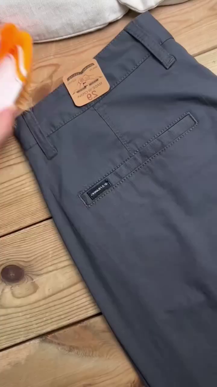Men's Slim Fit Regular Cotton Casual Trousers - Image 2