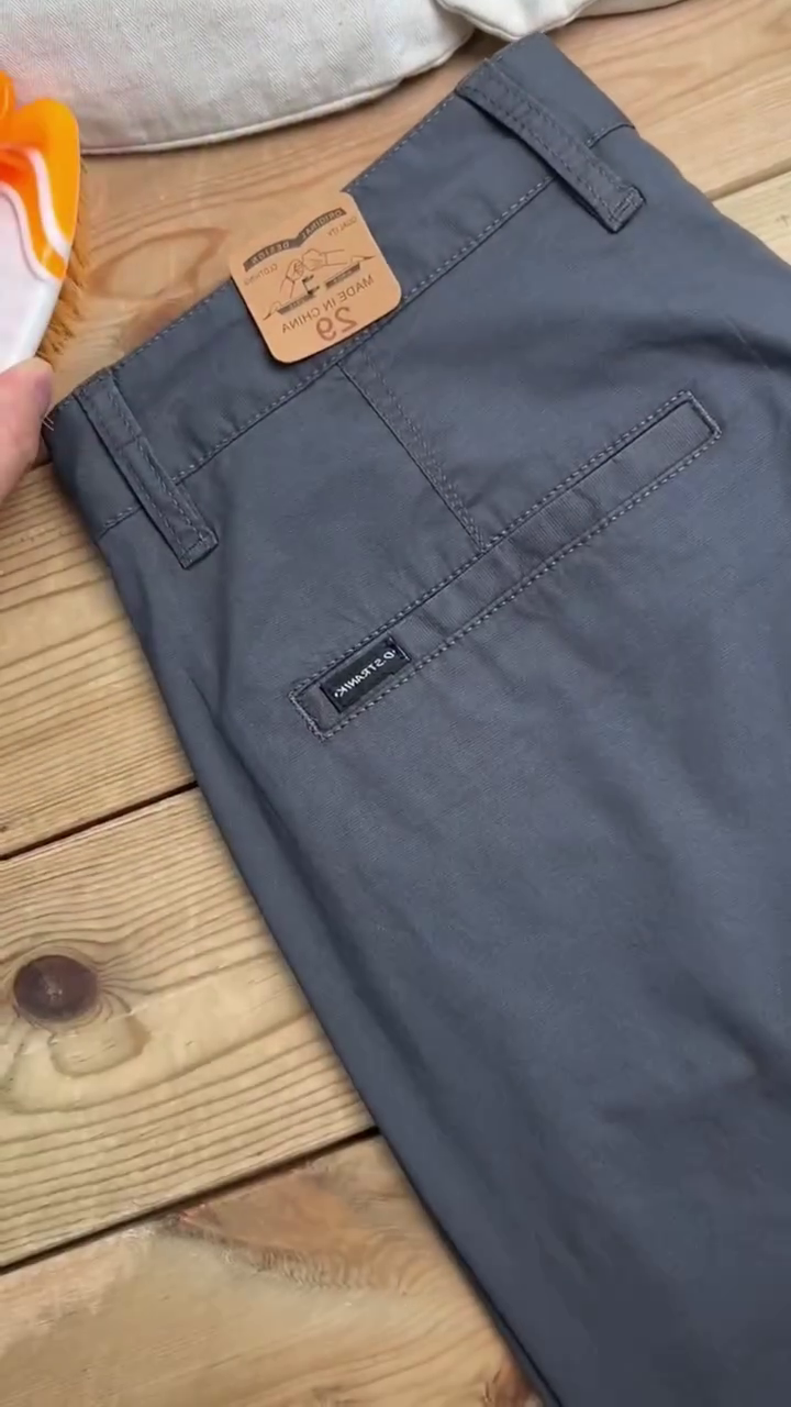 Men's Slim Fit Regular Cotton Casual Trousers - Image 8